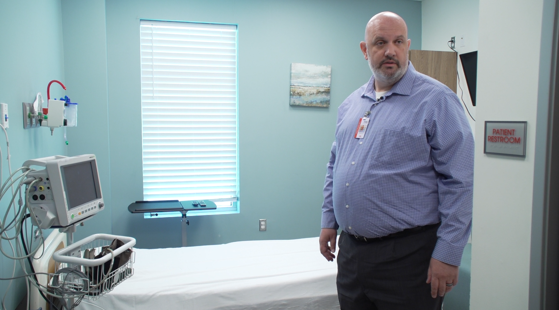 Dr. Nathaniel Greenwood With Brushy Creek Hospital Shows One Of The Patient Rooms In The Small Hospital.